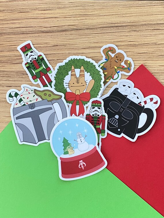 Christmas Geek vinyl stickers, Best Friend Gift, Trendy Stickers, Cute Stickers, Water Bottle Sticker