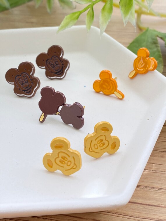 Park snacks earrings, Studs earrings, hard enamel jewelry