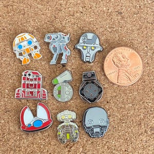 Robots 2 MINI Enamel Pins/ MINI FILLER Hard Enamel Pin /Christmas gift