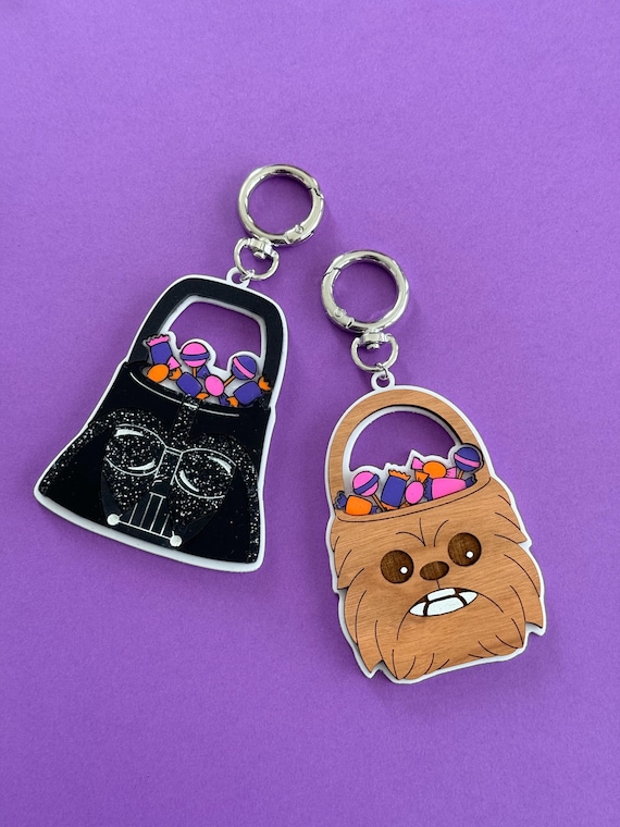 Bag Charm Halloween Darth V and Chewie and BB candy bag , limited edition