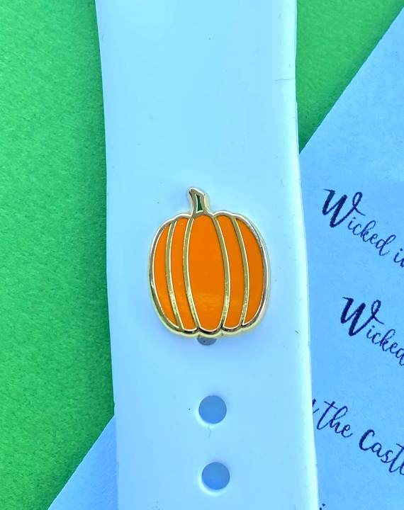 Pumpkin apple watch charm, Apple watch accessories, band button, Christmas gift , Halloween jewelry, fall jewelry, apple watch charm
