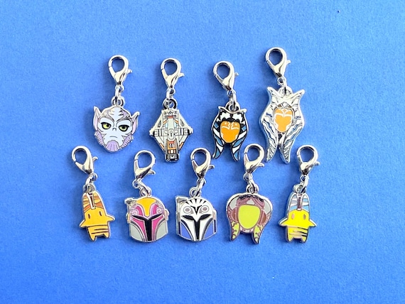 Rebels Charm Bracelet Dangle Purse Charm Clip On, Zipper Pull, Lobster Claw