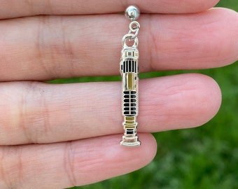 Sabers, Stud and Clip on Earrings,  earrings, hard enamel gold plating