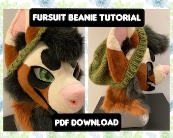 Fursuit Beanie Knitting Tutorial *PDF DOWNLOAD*