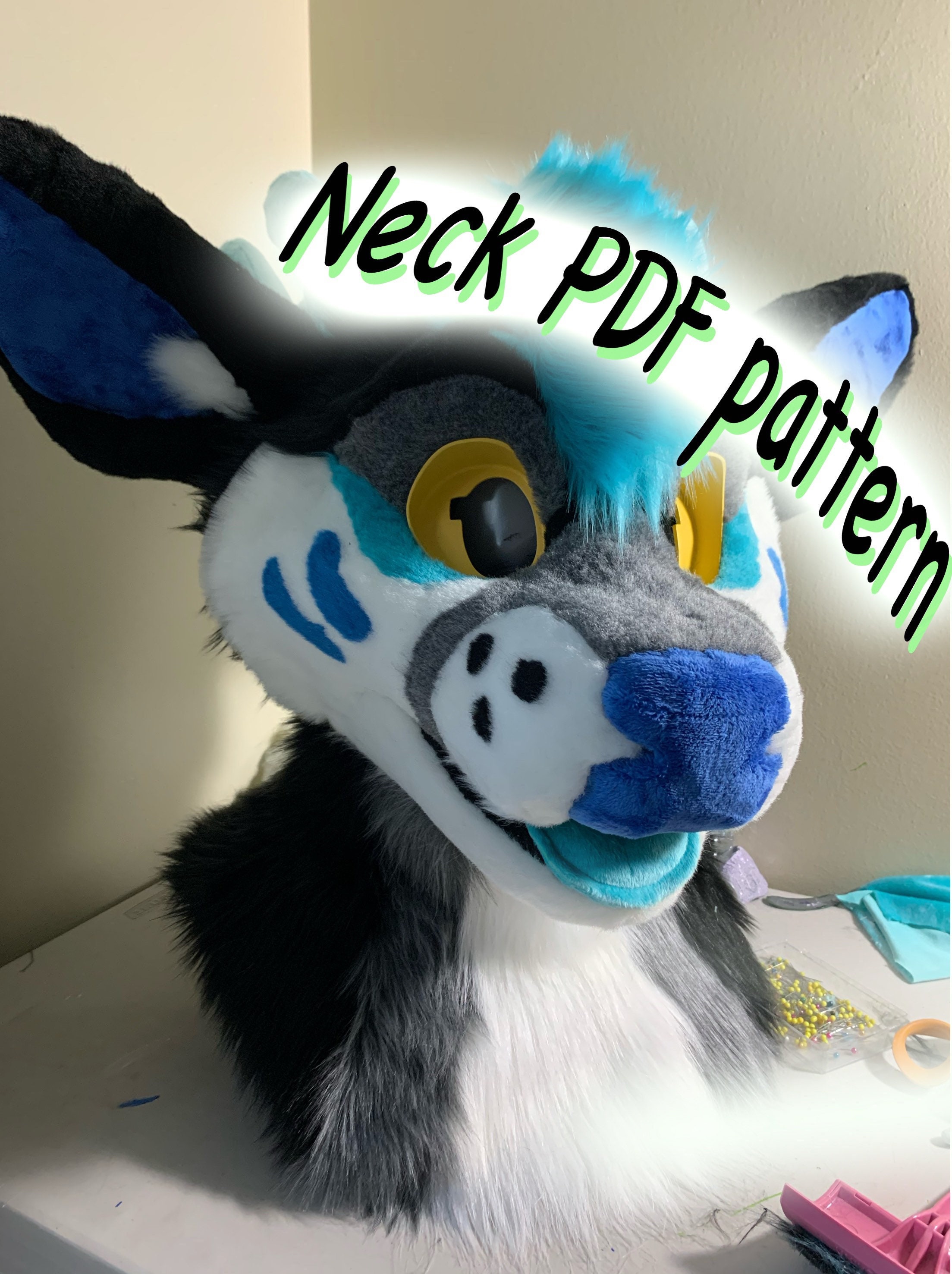 Fursuit Neck Pattern PDF Etsy