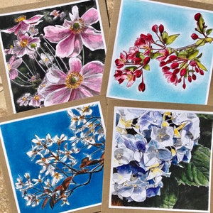 Botanische Wenskaarten Collectie, Bloemenkaarten, Verjaardag, Verjaardag, Bruiloft, Verloving, Bedankbriefje, Moederdag, Tuinieren Fans