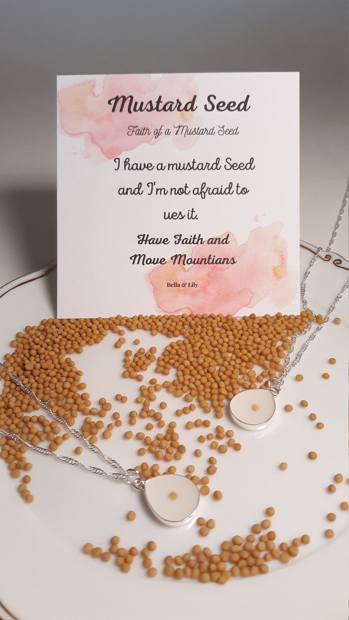 Faith Like a Mustard Seed Necklace Mustard Seed Mustard Seed Etsy