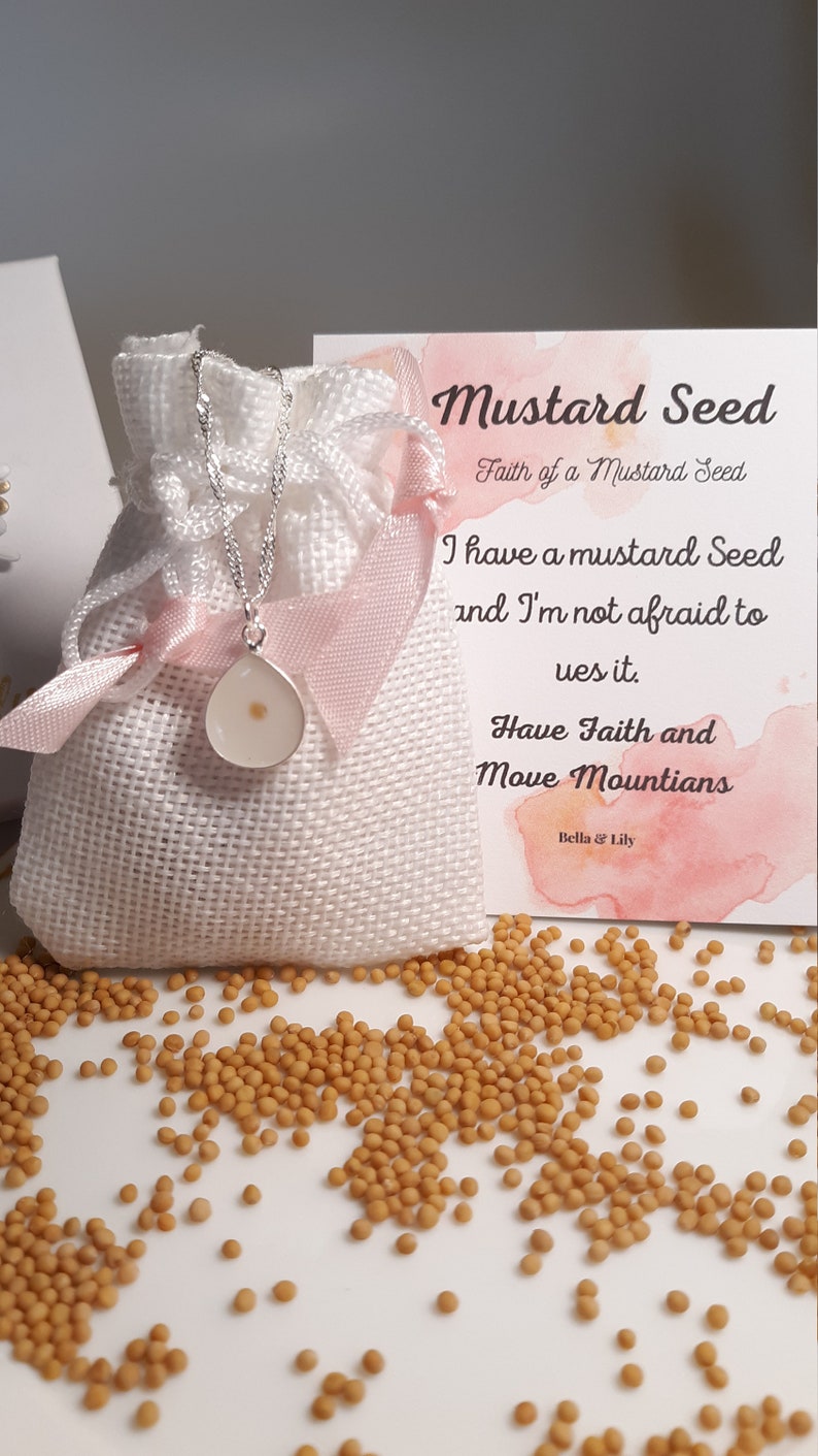 Faith Like a Mustard Seed Necklace Mustard Seed Mustard Seed Etsy