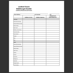 Walkthrough Form - Etsy New Zealand