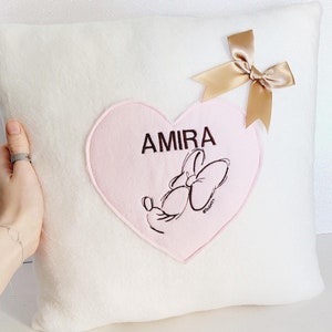 Personalisierte Baby Kissen Mädchen Geburtstagsparty Prinzessin rosa Geschenk 1