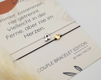 Paar Armband, Langstrecken Geschenk, Armbänder Fernbeziehung, Armbänder für BFFs, Armband für Mutter & Tochter,