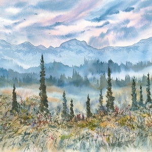 Parc national du Mont-Revelstoke - carte d'art