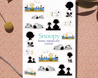 Snoopy and Woodstock Sticker | Etsy