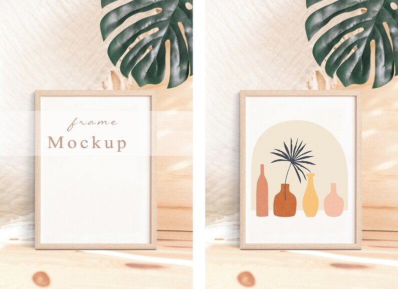 Download Color Greenery Minimalist Mock Up Frame Interior Plant Frame Mockup Frame Digital Frame Psd File Boho Frame Interior Mockup Art Poster Mockup Photography