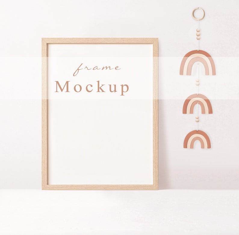 Download Nursery Mockup Frame Boho Kids Mockup Frame Bundle Modern ...