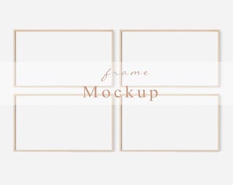 Horizontal Mockup Frame, Frame TV Mockup Frame, Digital Art Mockup Frame, Frame TV Art Frame Mockup 16x9, Wood Digital Art Frame Mockup