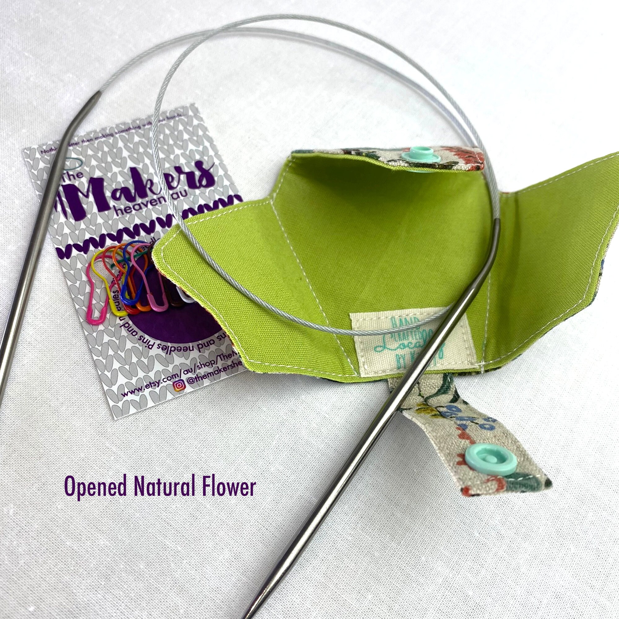 Circular needle pouch needle holder knitting knitting Etsy