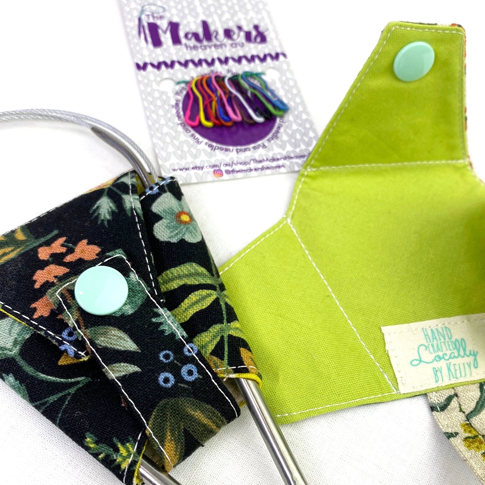 Circular needle pouch needle holder knitting knitting Etsy