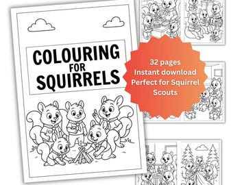The Squirrels Colouring Book