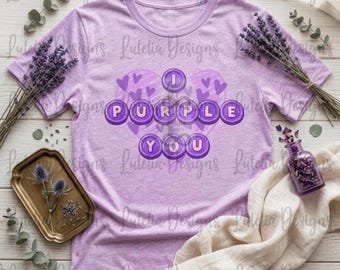 Maglietta I Purple You, Maglietta OT7, Maglietta K-pop carina, Regalo per fan K-pop, Maglietta per fan Kpop, Regalo per fan Kpop