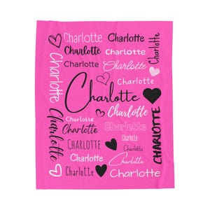 Personalized Custom Blanket, Baby Blanket, Baby Girl Blanket, Name Blanket, Kids Blanket, Personalized Gift, Personalized Blanket