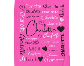 Personalized Custom Blanket, Baby Blanket, Baby Girl Blanket, Name Blanket, Kids Blanket, Personalized Gift, Personalized Blanket
