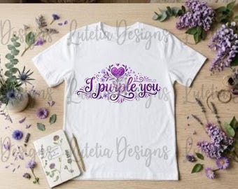 I Purple You Shirt, OT7 Shirt, Cute K-pop Shirt, K-pop Fan Shirt