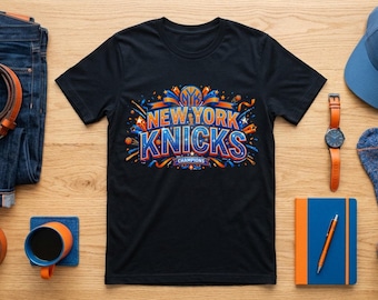 Maglietta NY Knicks, T-shirt da basket New York Knicks, Regalo per amanti del basket, Regalo per tifosi dei NY Knicks, Maglietta NY Forever, Maglietta Knicks in 5