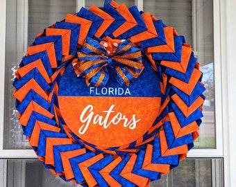Florida Gators Wreath, UF Wreath, University of Florida Wreath, Florida Gators decor, UF door decor, University of Florida decor, door decor