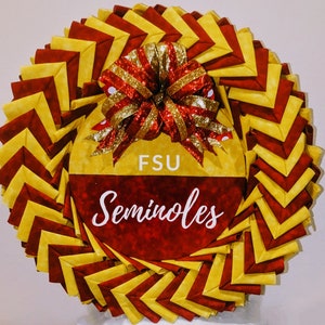 FSU Wreath, Florida State Seminoles Wreath, FSU Seminoles door decor, FSU gift, Fsu decor, Florida door decor, Seminoles gift, Fsu alumni