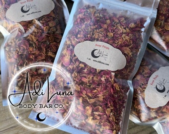 Red Rose Buds & Petals | Organic | Dried Herbs | Dried Red Rose Petals | Herbalism | Rose Water | Aromatherapy | Altar Supply