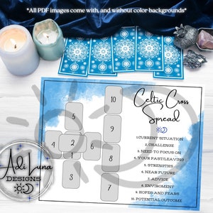 Tarot/Difusión de la Cruz Celta / Guía para principiantes de cartas del Tarot / Descarga digital/Imprimible