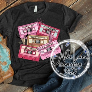 Fitas mistas de música country feminina rosa, edição de música de amor dos anos 90, imagem digital, imagem png PNGWing