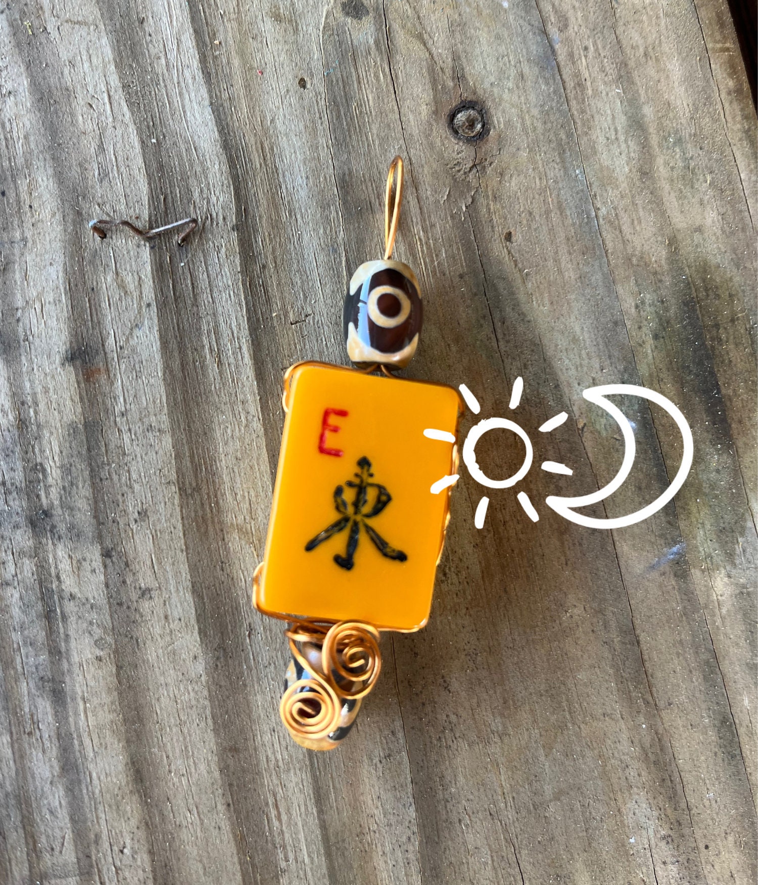 Mahjong Necklace Jewelry / Antique Mahjong Necklace Etsy