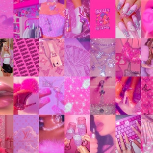 Pink Y2K Wall Collage Kit, DIGITAL DOWNLOADS, 46 Pcs, 4 X 6, Bougie ...