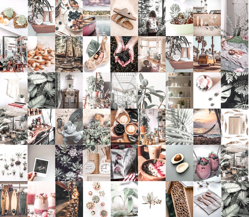Granola Aesthetic Wall Collage Kit digital Downloads 54 Etsy Canada