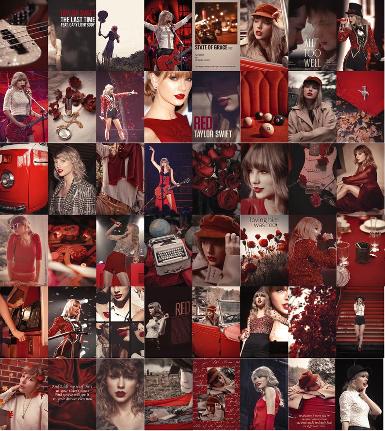 Taylor Swift Wall Collage Kit DIGITAL DOWNLOADS 50 Pc Etsy