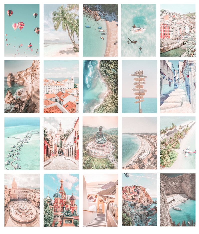 Travel Wall Collage Kitdigital DOWNLOADS 83 4 X Etsy Australia