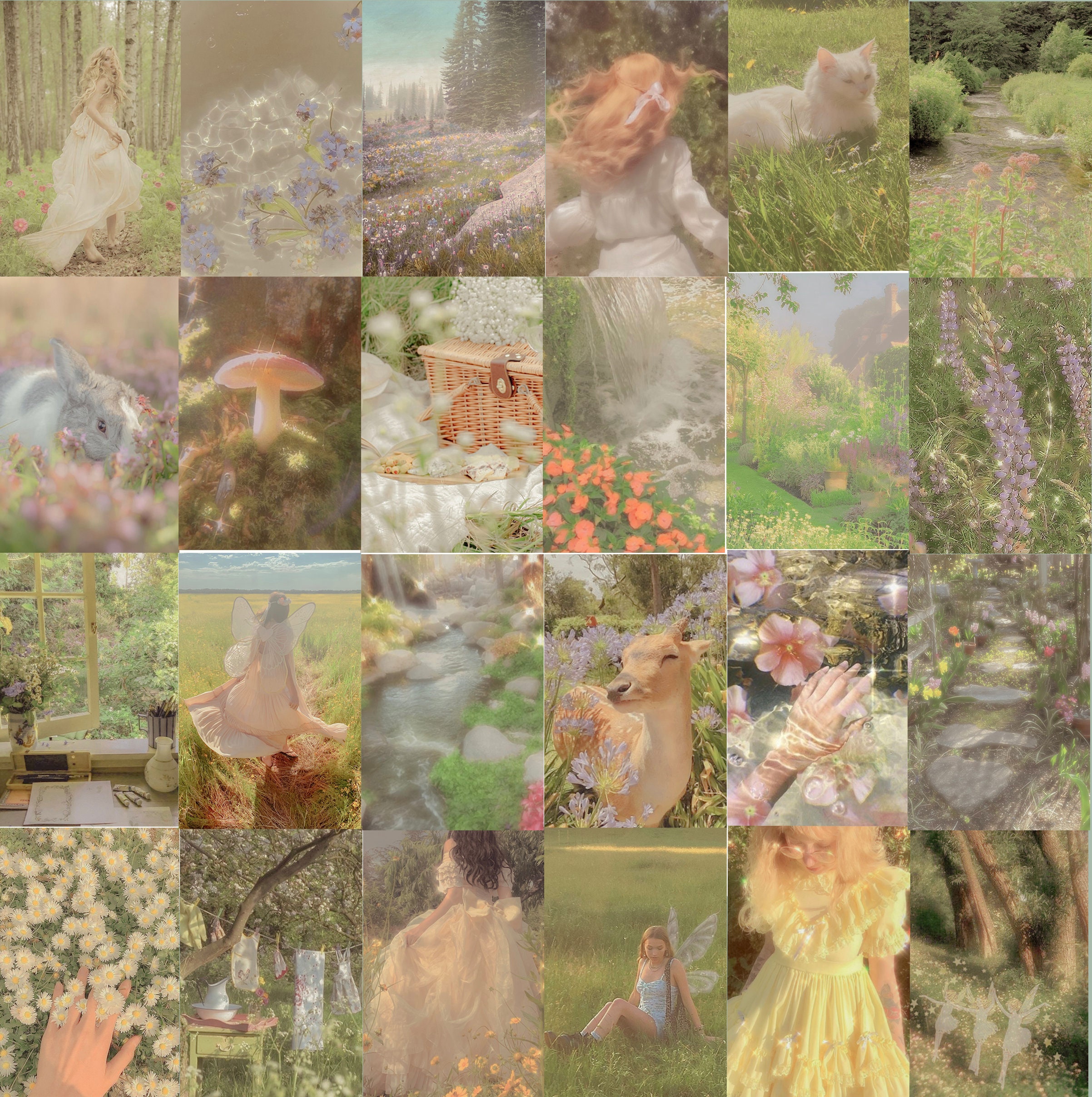 Fairycore Aesthetic Wall Collage Kit DIGITAL