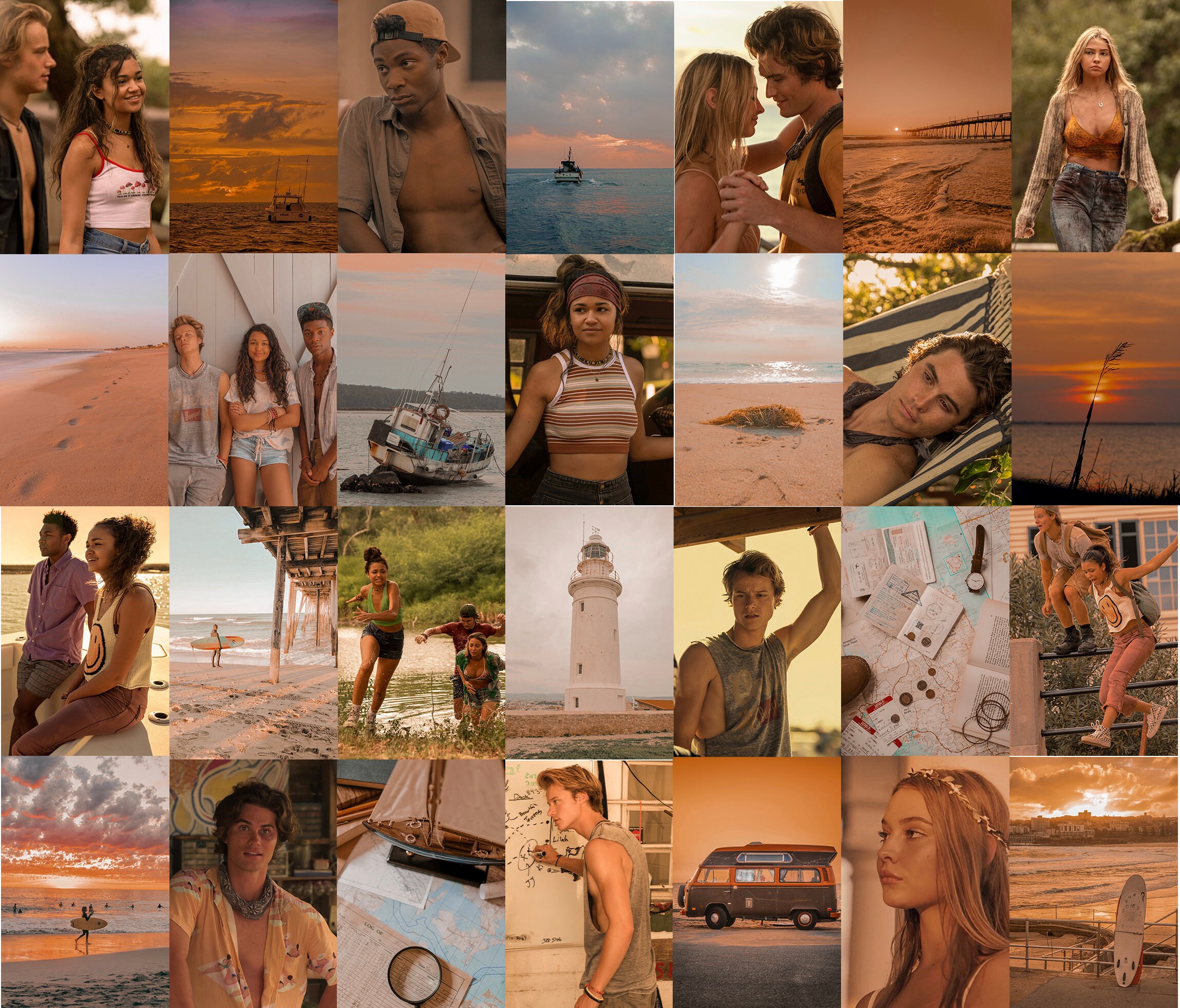 Outer Banks Wall Collage Kit DIGITAL DOWNLOAD set of 54 | Etsy