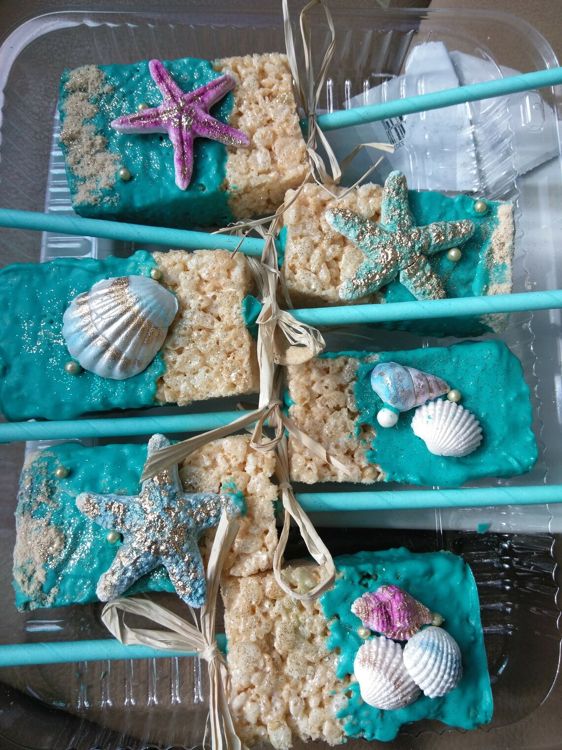 Rice krispie Treat Beach Theme One dozen rice crispy Etsy