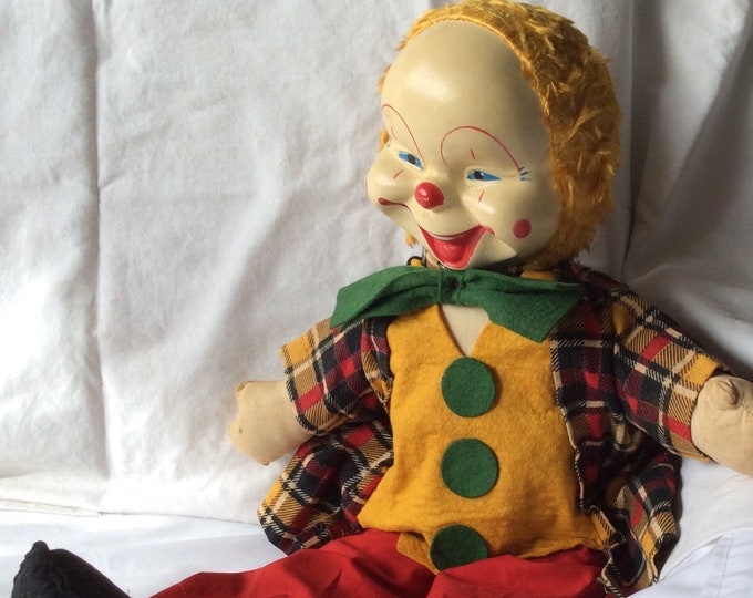 Vintage Laughing Clown Doll Etsy