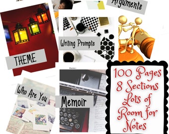 Escriba su historia utilizando nuestra plantilla/cuaderno de memorias: tome notas para su historia, realice un seguimiento de su vida y capture sus experiencias.