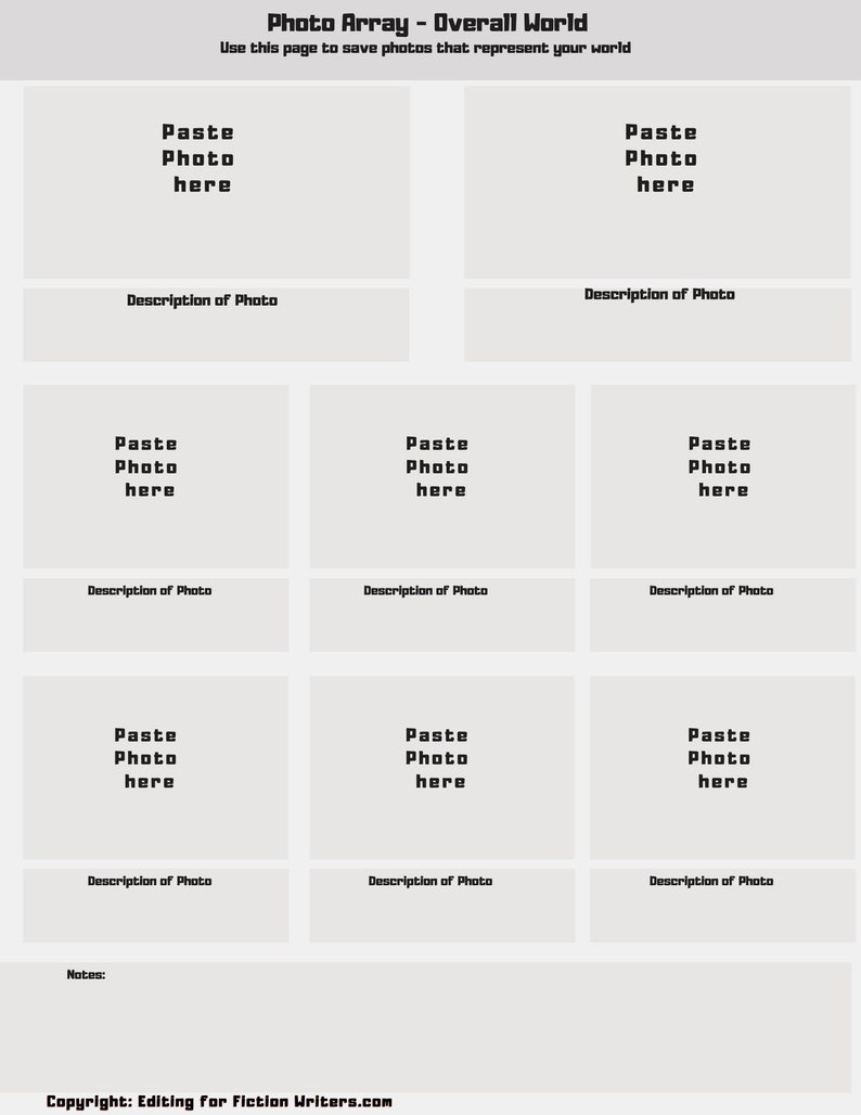 Fiction Writers World Building Template for Science Fiction - Etsy