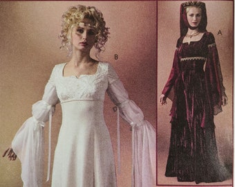 McCall's Pattern 4889 Medieval or Renaissance Misses' Gown with 2 sleeve styles