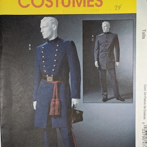 McCall's Pattern M 4745 Historic Civil War Era Men's Uniform or Dress Coat and Trousers