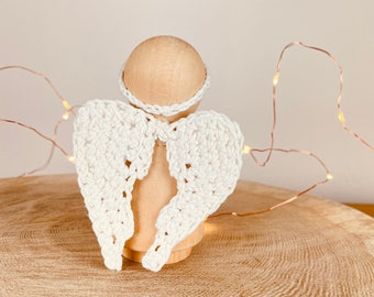 Angel peg doll large female, handmade, Christmas, Christmas decoration, Christmas gift, gift, Scandi  Christmas, guardian angel