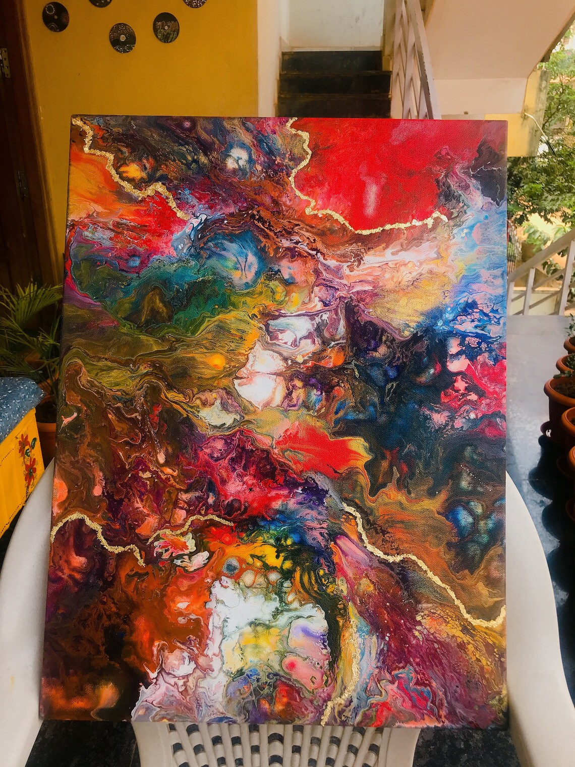 Abstract Big Canvas 18x24 Inch Etsy