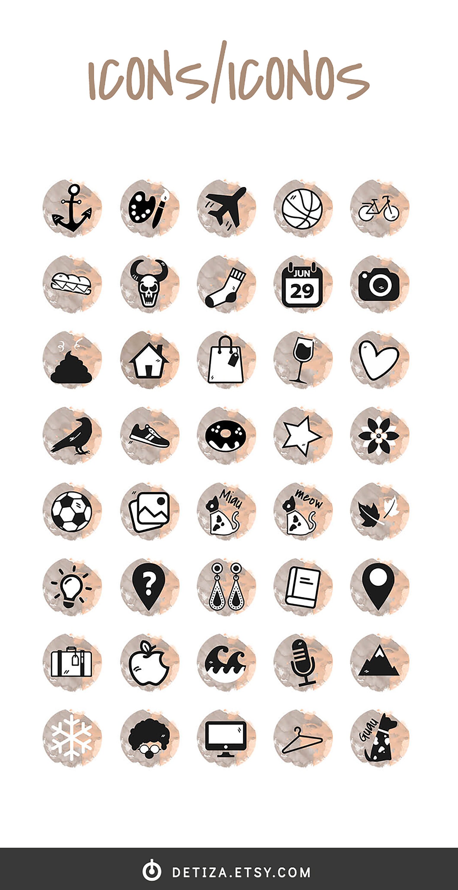 81 Instagram Story Highlight Icons Instagram Stories | Etsy