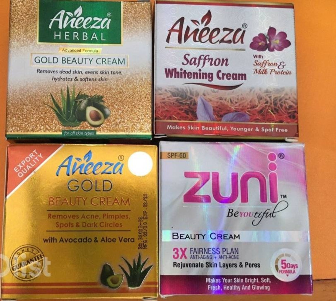 4 sets of Aneeza Gold herbal cream is formulated with safe and Etsy